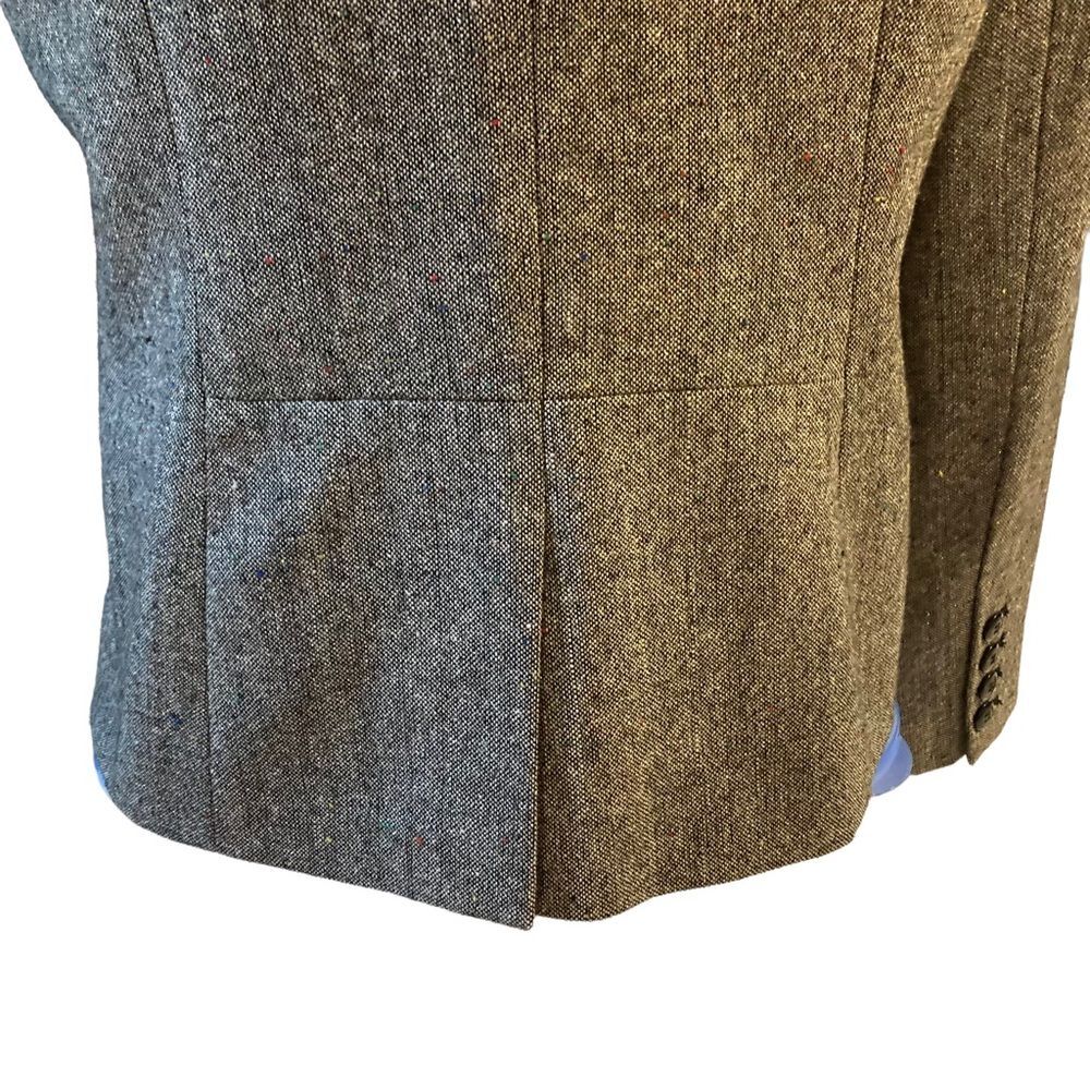 Style & Co blazer coat tweed wool blend metallic threads lined women’s size 12 - Picture 11 of 14